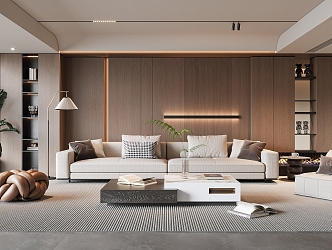 modern living room 3d model