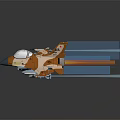 Orange And Pink Fighter Jet Toy Model With Missiles Transparent Cockpit And Pilot Figure