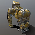 Machine dog machine orangutan machine monkey attack robot science fiction robot future high-tech low face number low model simple model film and television level super realistic 3d model