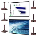 Advanced Projection Monitoring System with Multiple Cameras and HD Display Screens