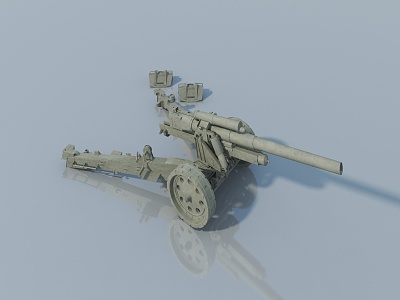 Tank Equipment Weapon Tank Equipment Weapon Cannon 3d model