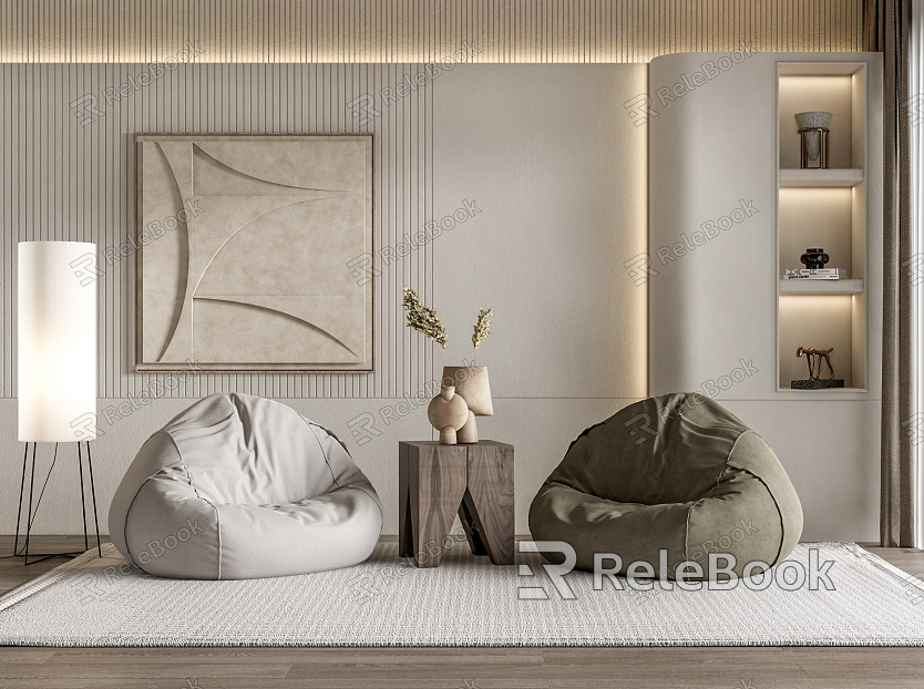 Modern Leisure Sofa Combination Lazy Sofa Corner Combination model