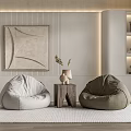 Modern Leisure Sofa Combination Lazy Sofa Corner Combination 3d model
