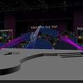 Lenovo Stage Event Setup Featuring Raised To The Top Banner Lighting Screens And Steps