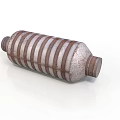 Rusted Striped Cylindrical Metal Industrial Equipment With Durable Structure And Robust Build