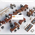 Different Styles Of Office Desks With Wooden Tops And Black Chairs