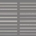 Various Styles Of White Decorative Lines For Architectural Molding And Trim Decoration