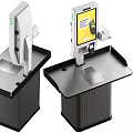 Modern Commercial Self Service Checkout Equipment With Touchscreen Display And Payment Terminal
