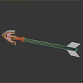 Crossbow Bow Arrow Crossbow Mechanical Crossbow Shifting Bow and Arrow Shoot Distal Equipment Weapons 3d model