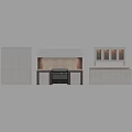 Modern White Kitchen Cabinets With Glass Doors Drawers And Island Counter