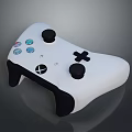 White Xbox Wireless Controller With Analog Sticks And Colorful Buttons Electronics 3d model