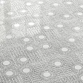 Modern Dining Table With Geometric Patterns And Circular Design On Tabletop