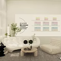 Modern Beauty Hair Salon Interior With White Reception Desk Soft Lighting And Decorative Plants