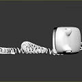 White Landline Phone With Coiled Cord And Keypad Design For Home Use