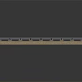Model Train Tracks With Wooden Ties And Gravel Roadbed Miniature Layout