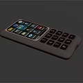Sleek Digital Mobile Device With Touch Screen Display And Physical Keyboard Showing App Icons