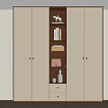 Middle style wardrobe 3d model