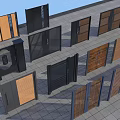 Exterior Gates With Various Designs Wooden Panels Metal Frames And Grilles