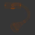 Black Wall Lamps With Curved Arm Round Base And Bright Lighting Design