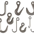 Various Types of Metal Hooks in Different Shapes for Hanging Applications