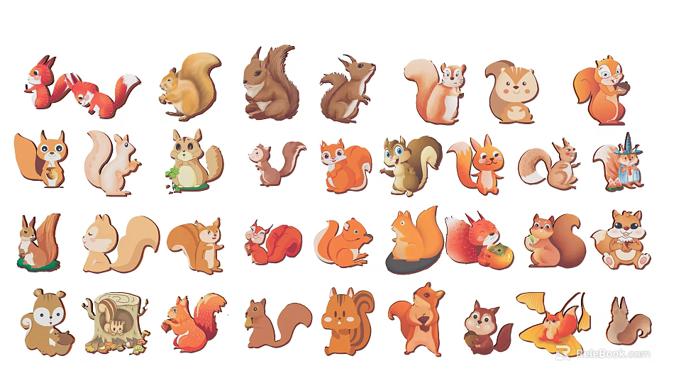 Different Reptile Species Including Lizards Snakes And Turtles In Natural Habitats Guide 3d model 