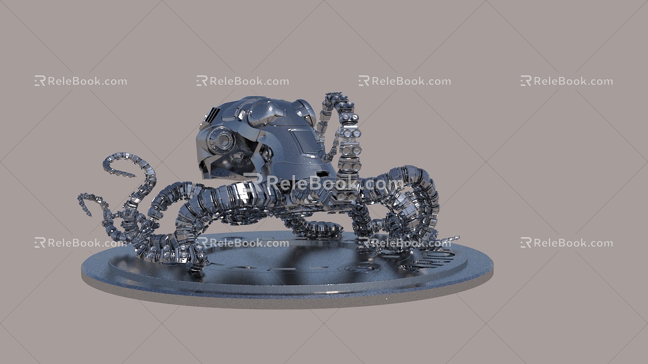 meta-cosmic machinery octopus machine age 3d model