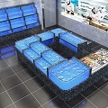 Seafood pool renderings 3d model