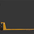 Industrial Equipment Yellow Manual Hydraulic Pallet Jack with Handle Forks and Wheels