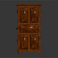 Traditional Wooden Entryway Console Cabinet With Carved Diamond Pattern Doors And Elegant Design