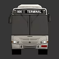 modern bus sci-fi bus future car 3d model