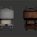 Industrial LOFT train vintage train railway car steam train train car locomotive head steam car 3d model