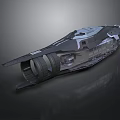 Advanced Futuristic Spacecraft Design With Powerful Engines For Deep Space Missions