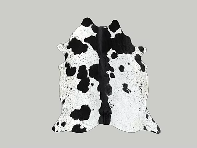 Stylish Table Lamp With Black And White Cowhide Pattern For Modern Home 3d model