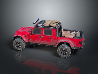 Hummer Pickup SUV Jeep 4WD SUV Military Jeep Hummer 3d model