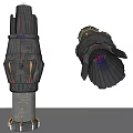 INDUSTRIAL LOFT ENGINE TRAFFIC ACCESSORIES SPACE TRANSMITTER 3d model