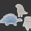 Modern Simple Carpet Children's Room Carpet Dinosaur Carpet Modeling Carpet 3d model