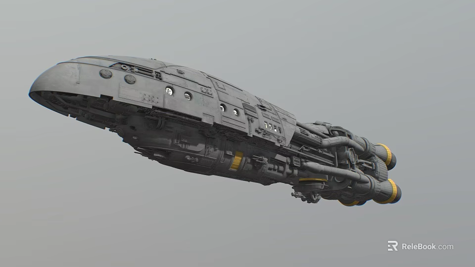 Military Fighter Jet Flying With Powerful Engines And Gray Metallic Body Design 3d model 