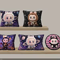 Cute Cartoon Character Decorative Pillows With Saturn Bunny Patterns And Colorful Designs For Home Decor