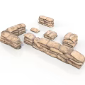 Stacked Sandbags Used In Tactical Fortification And Military Defense Structures