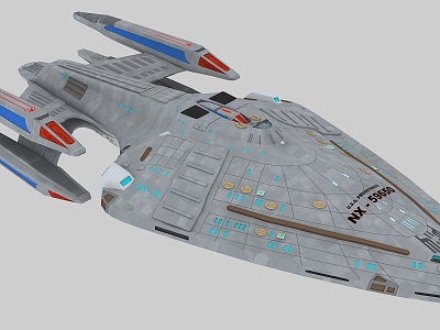 Sci-Fi Series Starship Spaceship Interstellar Warship Space Warship 3d model