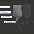 IV Fluid Bag Made Of Plastic Material With Polyvinyl Chloride And Sterile Contents