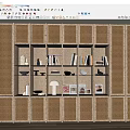 Quiet bookcase bookshelf book decorations 3d model