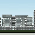 Modern Industrial Factory Building Featuring Multi Storey Structure Vertical Greenery And Glass Exteriors