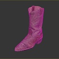 Modern Boots Denim Portland 3d model