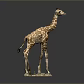 Decorative Giraffe Figurine Ornament For Home Living Room Decor Accessories