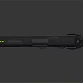 Modern Tactical Pistol With Textured Grip Green Dot Sight And Metallic Finish
