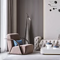 Modern Sofa Coffee Table Combination Sofa Coffee Table 3d model