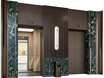 Elevator Lobby Design 3d model