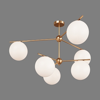 Simple Light Luxury Chandelier 3d model