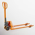 Orange Manual Hydraulic Pallet Truck Heavy Duty Hardware Tool With Ergonomic Handle And Wheels